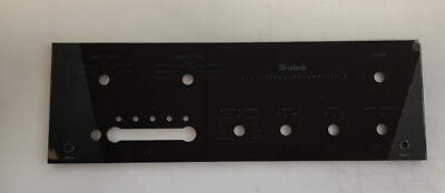 McIntosh C27 glass faceplate for stereo preamplifier ** Damage