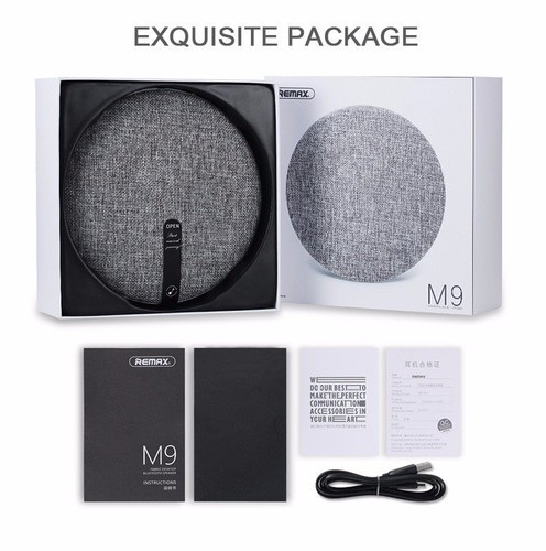Wireless Bluetooth Canvas Fabric Hi-Fi Stereo Subwoofer Speaker (5 Colors) - Picture 10 of 28