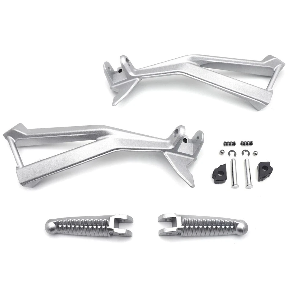 Silver Motorcycle Rear Passenger Foot Pegs Bracket Fits Ducati 848/EVO 1098 1198 Foto 3 de 4