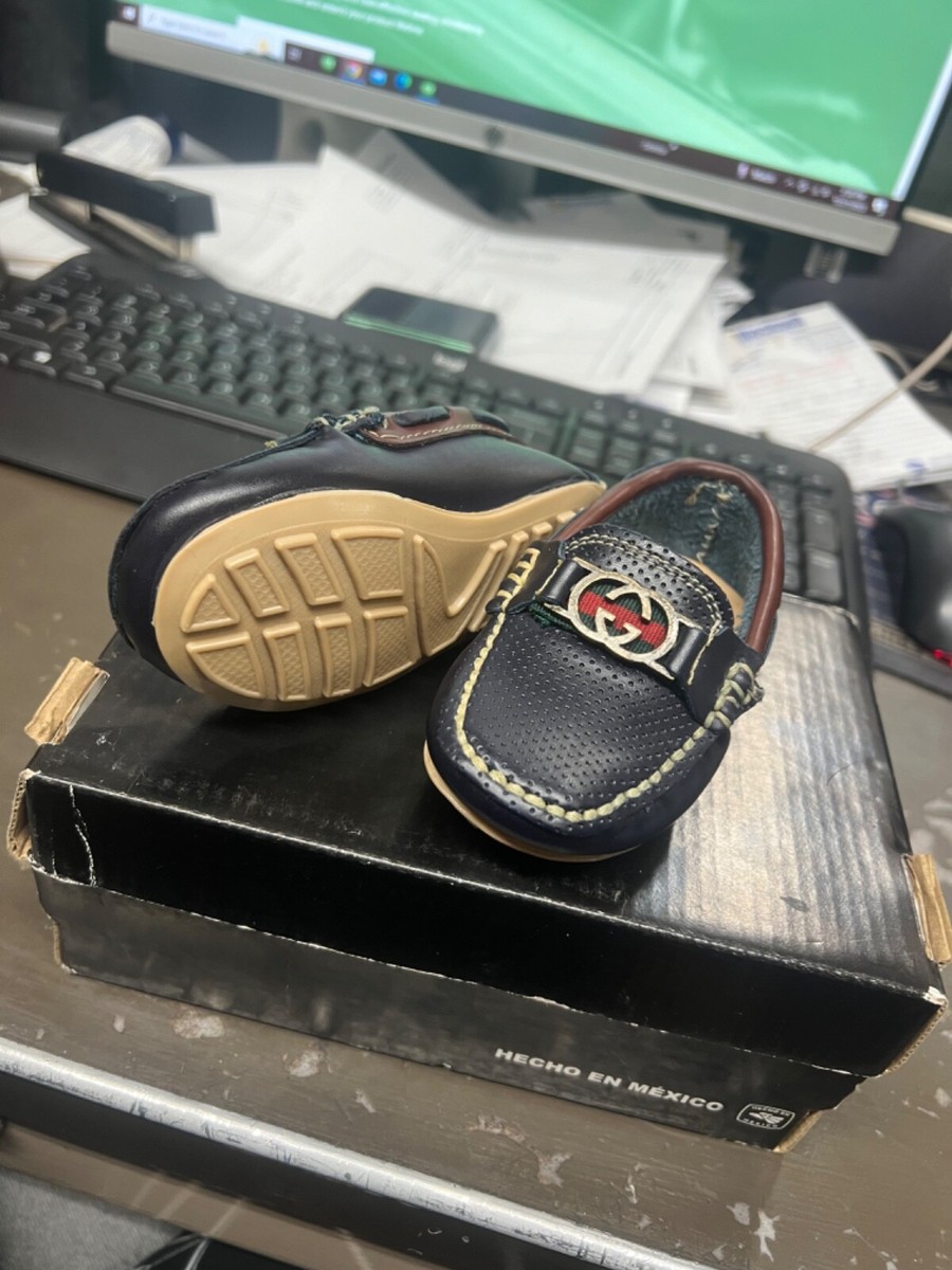 gucci baby boy shoes size8.5 brand new never worn Navy blue | eBay