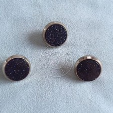 3pcs trumpet finger buttons for repairing parts Blue sandstone Brass Accessories