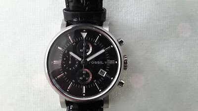 Fossil Herrenarmbanduhr ES-1795 mit Box - Batterie muss erneuert werden