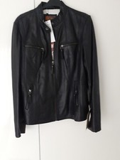 Helium Women's Leather Jacket Black Size 18