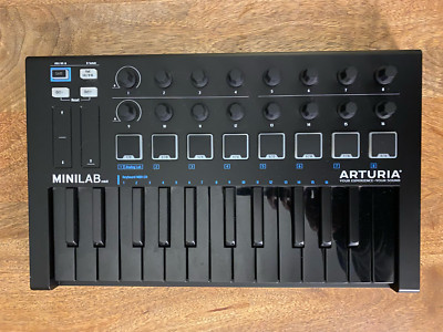 Arturia MiniLab MkII Portable MIDI Controller Black (Gently Used)