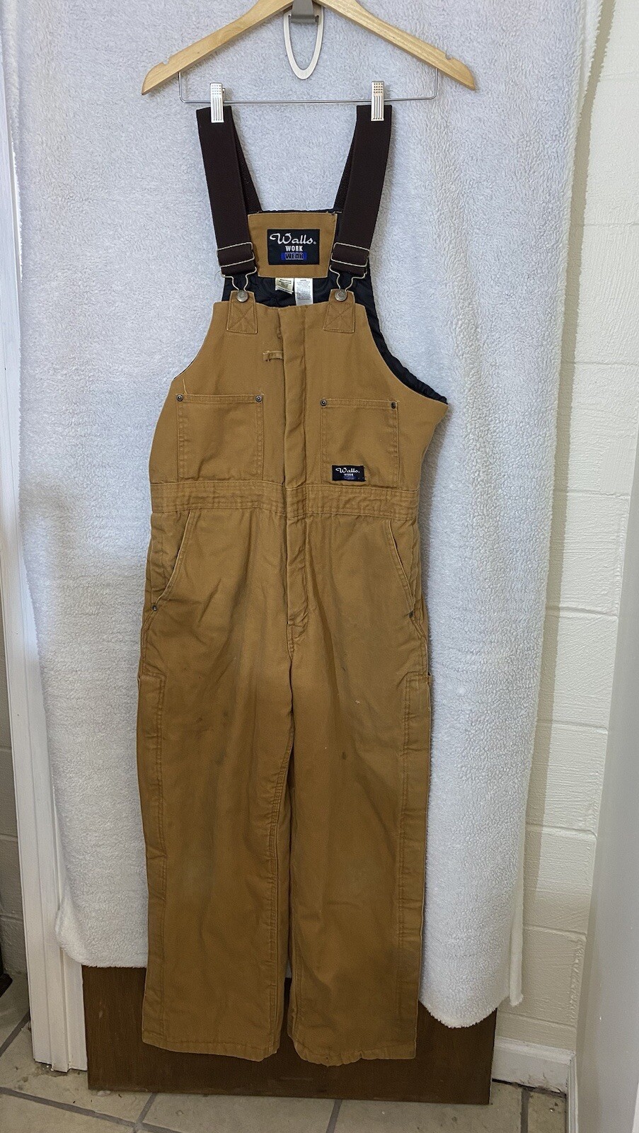 Walls Workwear Mens Insulated Bib Overalls Medium Re… Gem