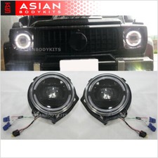 for Mercedes Benz G-class W463 Black LED DRL HEADLIGHTS W464 style 86-06 G550 