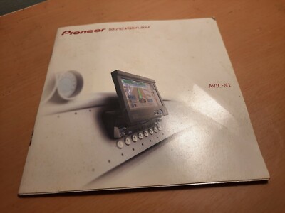 Rare VTG Old School Pioneer AVIC N1 Car Stereo DVD CD Audio Brochure Booklet DEQ
