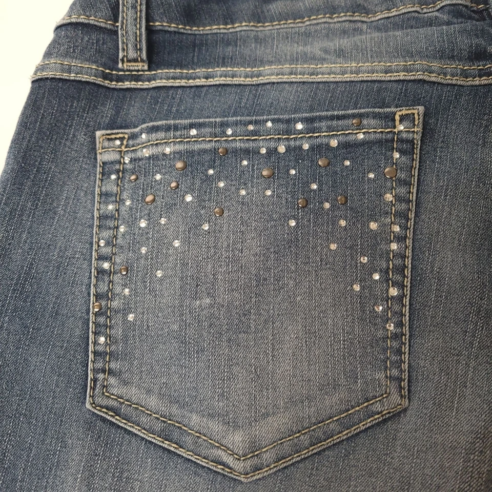 Mudd Jeans Acampanados Tiro Bajo Estrás Y2K Talla 9 Foto 4 de 4