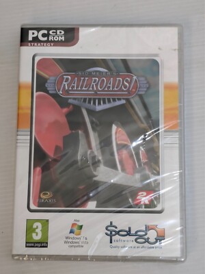 Sid Meier's Railroads! Windows XP, Vista, 7 PC CD-ROM Game New, Factory Sealed!