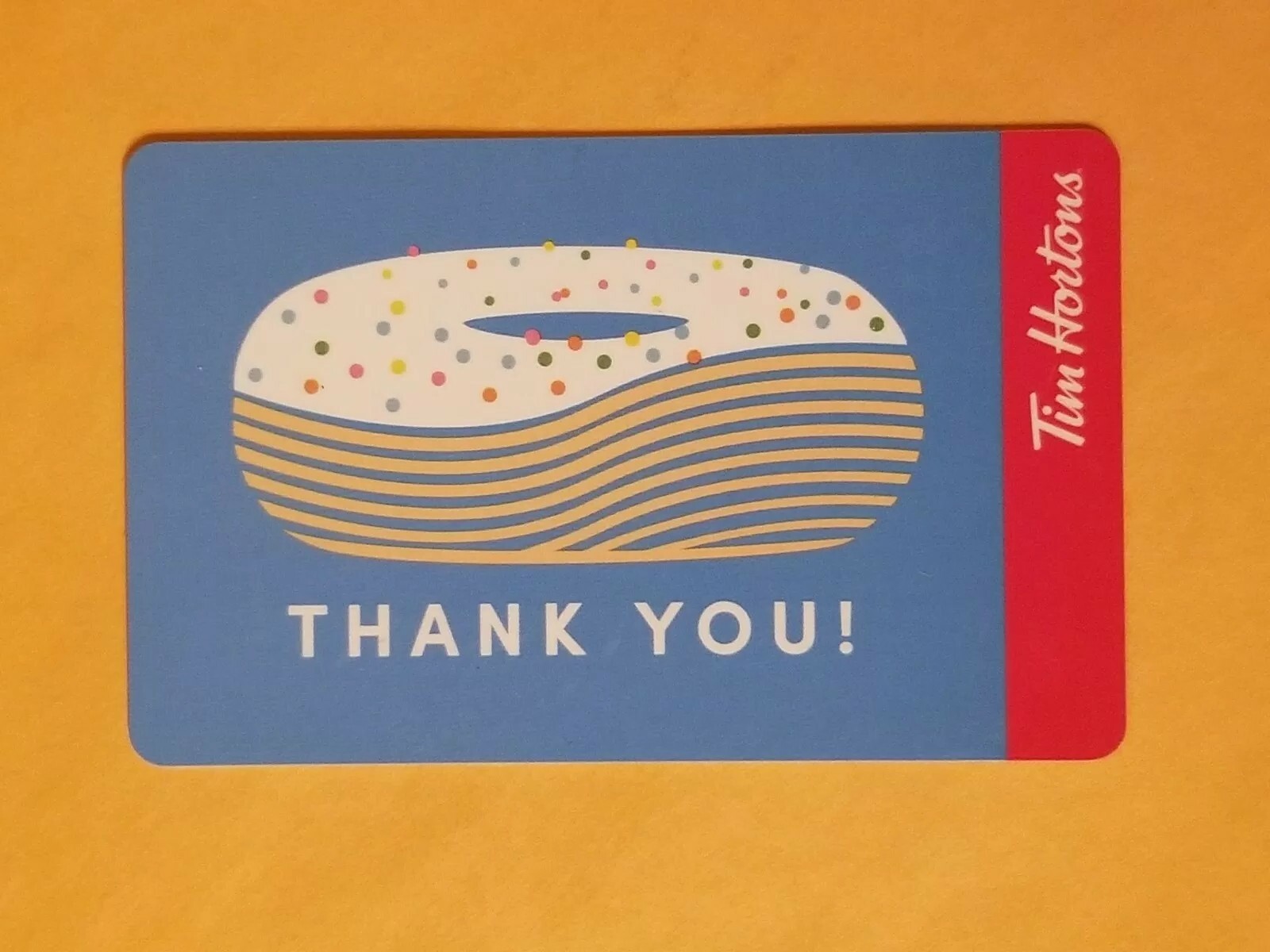 2019 Tim Hortons Donut With Sprinkles Thank You Empty Gift Card Reloadable  | eBay