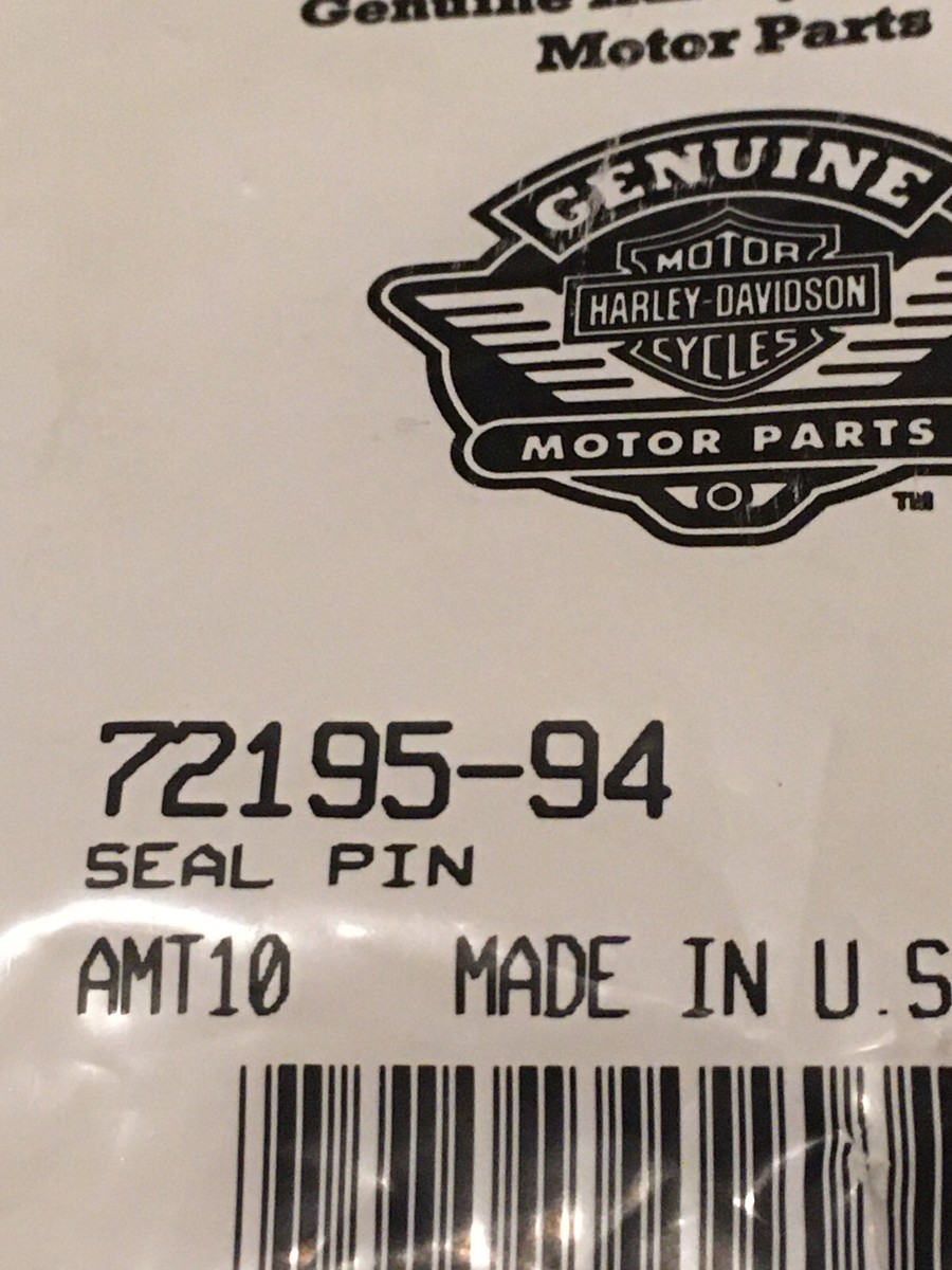 NOS OEM Genuine Harley Davidson Motorcycle White Seal Pin P/N