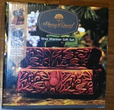 Decorative Electric Wax Warmer Bronze Tone Floral Etch Design Harry & David