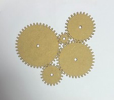 Wooden MDF Assorted Gears/Cogs Craft Blank Steampunk Embellishments Scrapbook