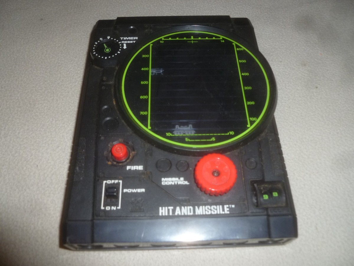 VINTAGE TOMY HIT AND MISSILE HANDHELD ELECTRONIC GAME ARCADE