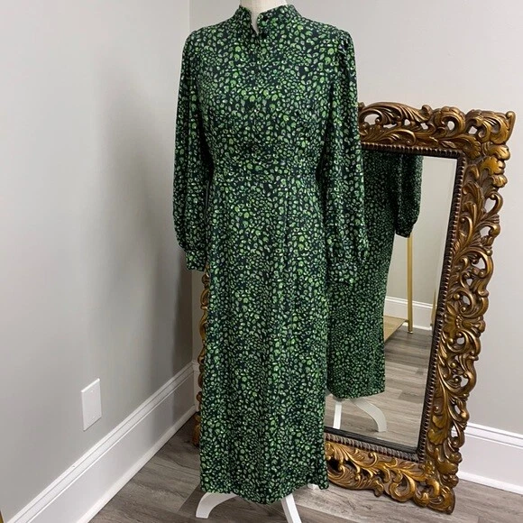 Topshop green top maxi dress