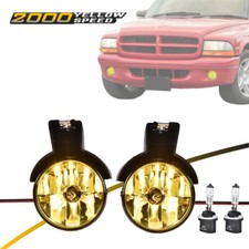 Fog Lights Lamps W Bulb Fit For 1997-2000 Dodge Dakota 1998-2000 Dodge Durango
