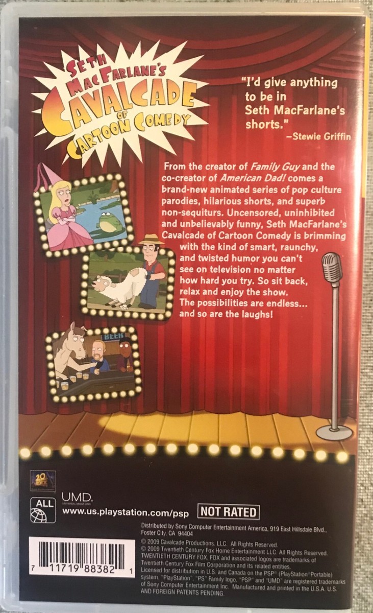 Ravecraft 廃盤DVD『10th Anniversary of 〜』 Seth MacFarlane's Cavalcade Of Cartoon Comedy Uncensored (Sony PSP