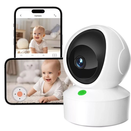 2K HD Video Baby Monitor with Camera & Audio WiFi Night Vision Motion Detection