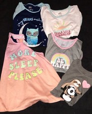 JUSTICE LOT OF 5 TOPS PAJAMA DRESS GIRLS SIZE 12