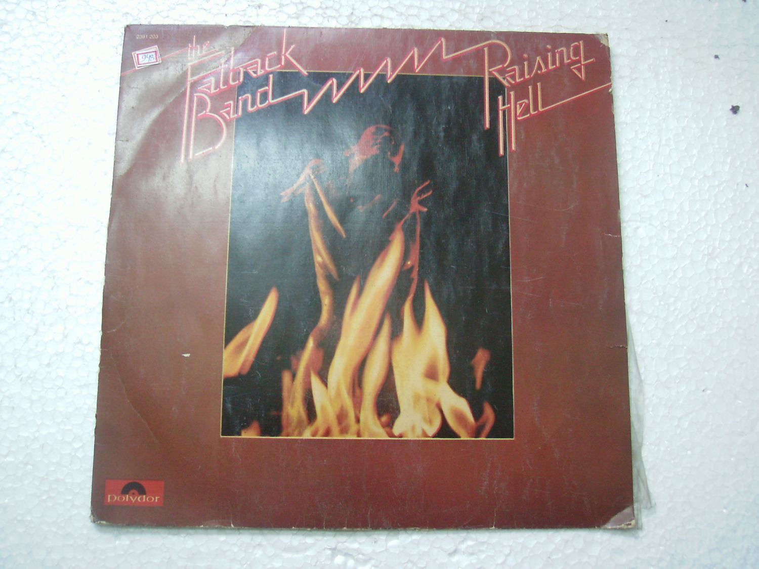 THE FATBACK BAND RAISING HELL  RARE LP RECORD vinyl 1975 INDIA INDIAN VG+