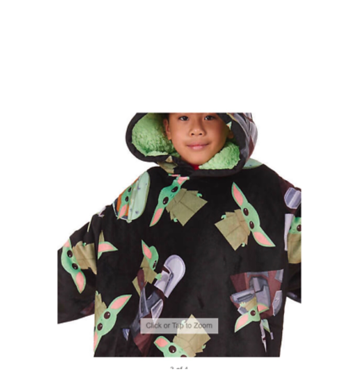 OFFICIAL Star Wars Disney Baby Yoda Wearable Oversized Hoodie Blanket