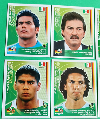 Carte à Collectionner Navarrete Coupe Du Monde 2006 - Équipe Du Mexique Complète, Autocollant Promo, état Excellent
