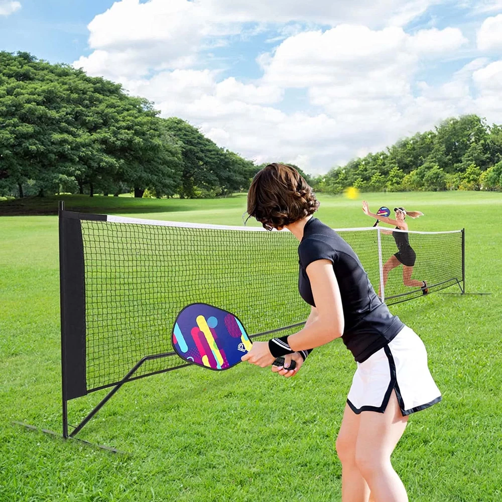 Pickleball Nets Portable Outdoor, 22 FT Pickleball Net USAPA Regulation Size, Pi