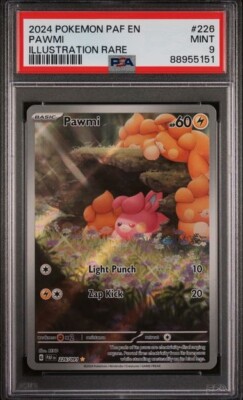 2024 Pokemon Paldean Fates Pawmi Illustration Rare FULL ART #226