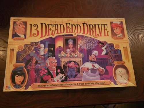 13 Dead End Drive Board Game 100% Complete Milton Bradley Vintage 1993 RARE