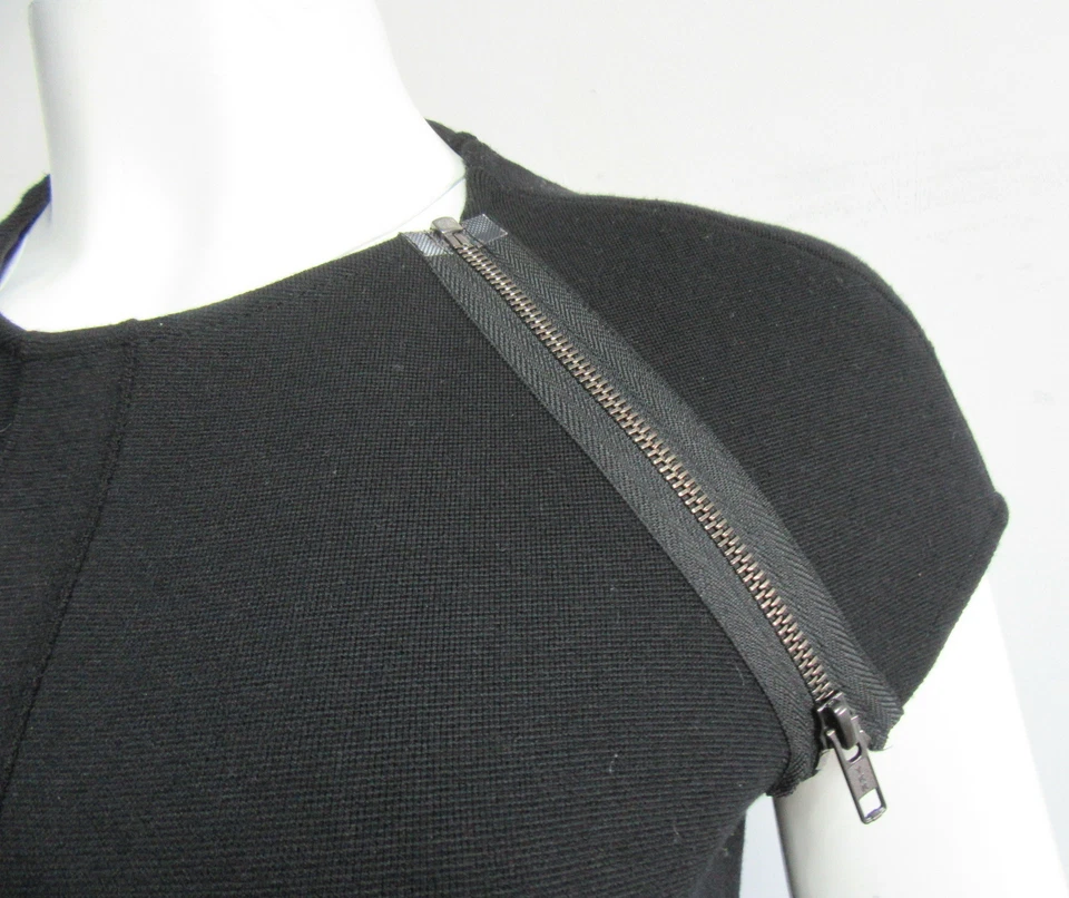 GIVENCHY Vestido Punto Medio Peplum Negro TALLA 40 Foto 3 de 4