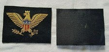 PATCH TOPPA  PILOTA  AMERICANO AQUILA SFONDO NERO MILITARE AVIAZIONE