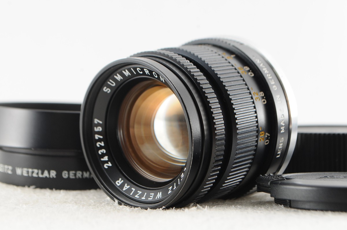 ◇265◇ MINT LENS in Pouch LEICA SUMMICRON-M 50mm f2【2nd】Black