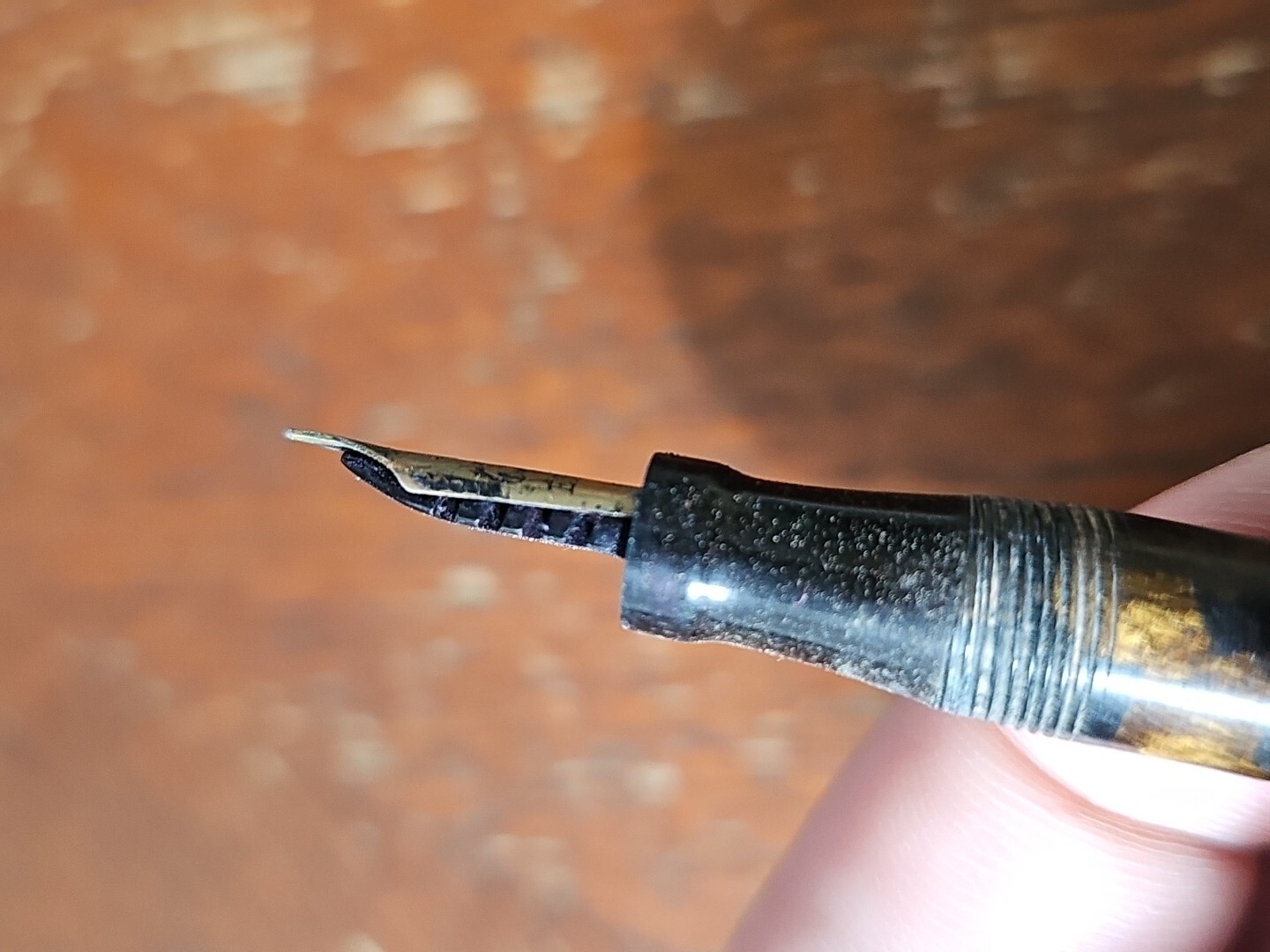 Vintage Conklin Fountain Pen Brown Marble eBay