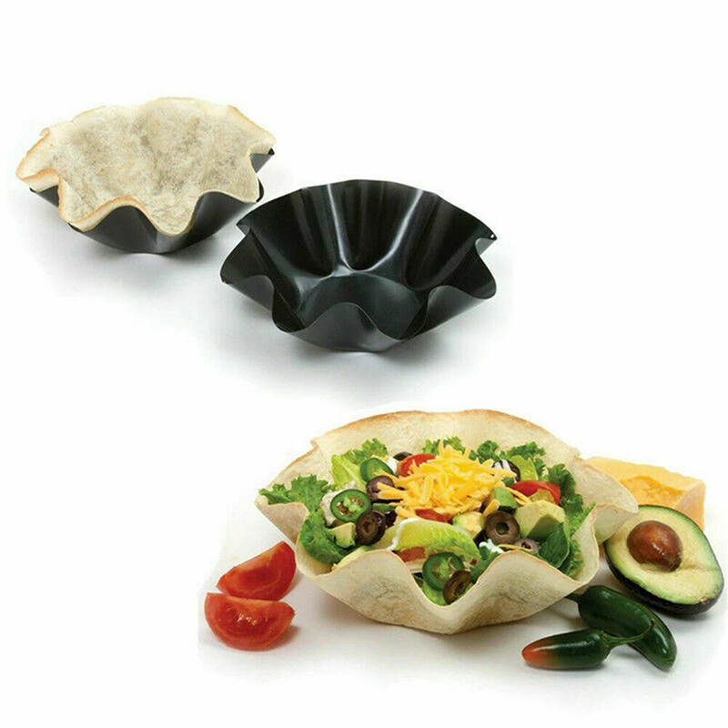 Tortilla Pan Nonstick Taco Salad Bowl Baking Shell Mold Mexican Taco