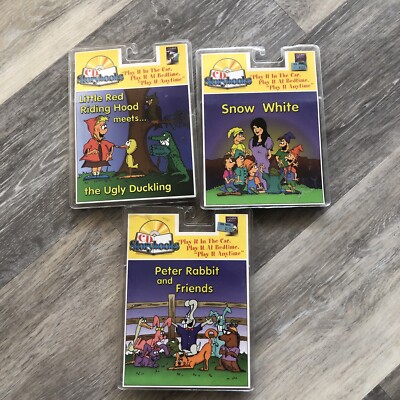 3LITTLE RED RIDING HOOD MEETS UGLY DUCKLING/snow white/peter rabbit CD STORYBOOK