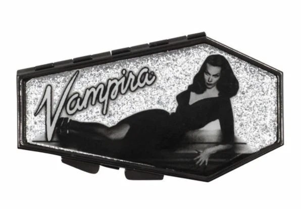 Vampira Coffin Compact Makeup Mirror Horror Gothic Purse Handbag Accessory Gift
