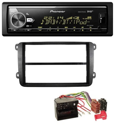 Pioneer Bluetooth USB DAB MP3 Autoradio für VW Golf V VI Touran Passat 3C Caddy - Bild 1 von 4
