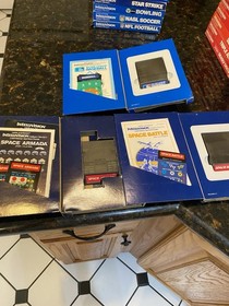 Intellivision Game Lot 22 Mattel Imagic Coleco Manuals Multiplayer Sports Arcade