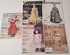 5 Doll Costuming LOT with patterns Jul Sep Nov 2001 Mar 2002 Mar 2003 magazines