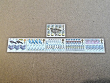 G.B 1977 Christmas Stamps strip x 5 + single