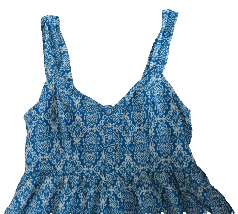 Springfield Sommer Strand Maxikleid Urlaub - türkis/weiß - 40 - NEU mit Etikett - Bild 2 von 4