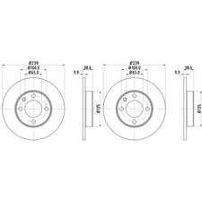 Disque de frein Audi 50