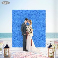 12PCS Flower Wall Panels Artificial Flowers Wall Artificial Flower Wall Panels