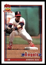 Johnny Ray 1991 Topps #273 California Angels MLB READ FREE SHIPPING AutographDen