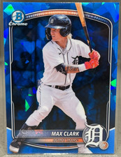 2025 Bowman Draft Chrome Sapphire Blue Max Clark #BDC-48 Detroit Tigers