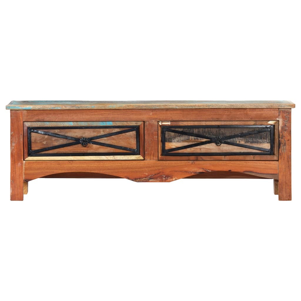 Tv Unit Sideboard Tv Console Cabinet Solid Reclaimed Wood Vi