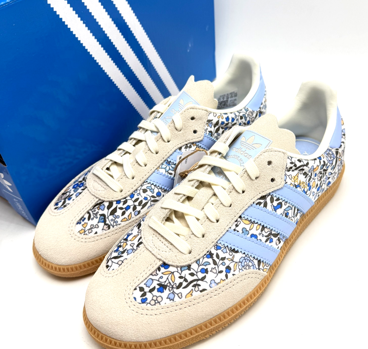 Adidas Originals Samba OG J Liberty London Blue Floral Youth shoes