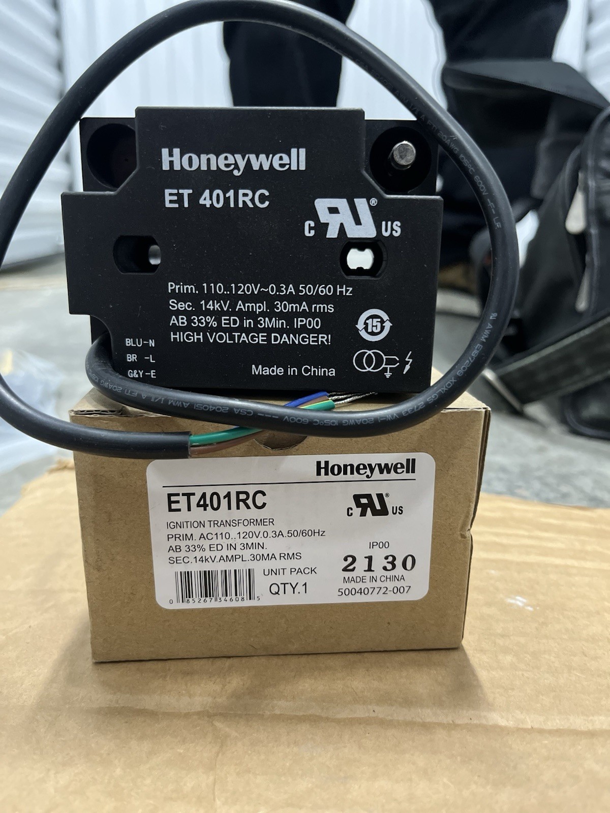 Honeywell Ignition Transformer ET401 RT