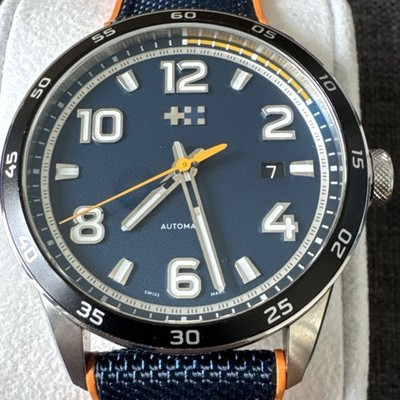 Christopher Ward C7 Rapide Automatic Blue Dial w Box and Papers on Rubber Strap