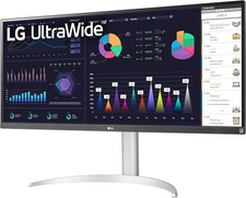 LG 34WQ650-W 34 Inch 21:9 UltraWide Full HD Computer Monitor - USED